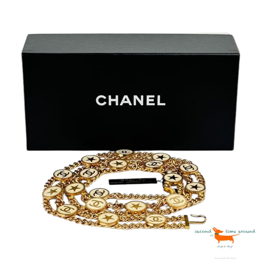 Chanel Gold Star & CC Coin Chain Belt