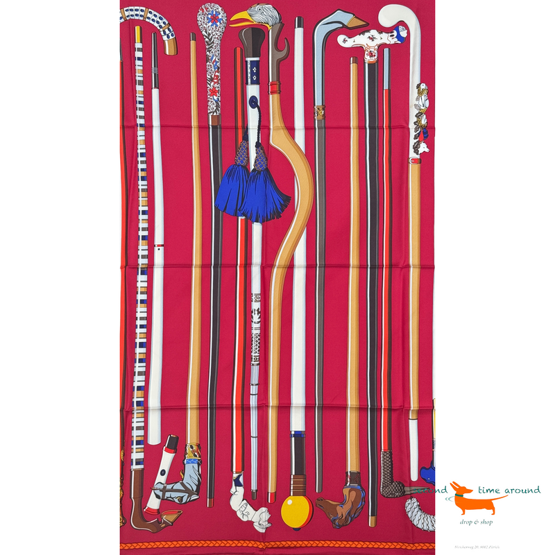 Hermes Silk Scarf Les Cannes by Virginie Jamin