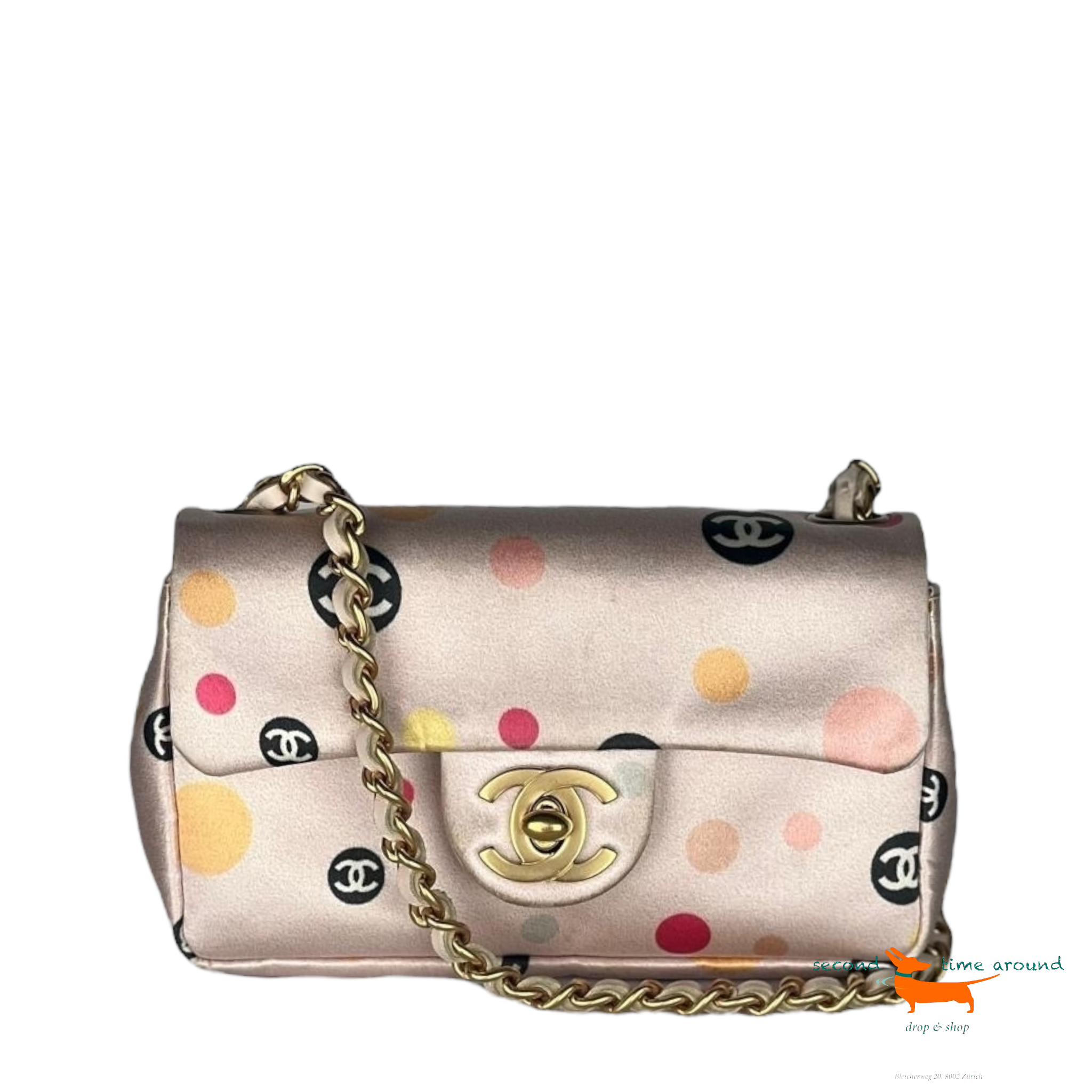 Chanel Timeles Mini Classic Silk Cross Body Bag