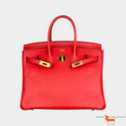 Hermes Birkin 25 Veau Swift Rouge Tomate Bag
