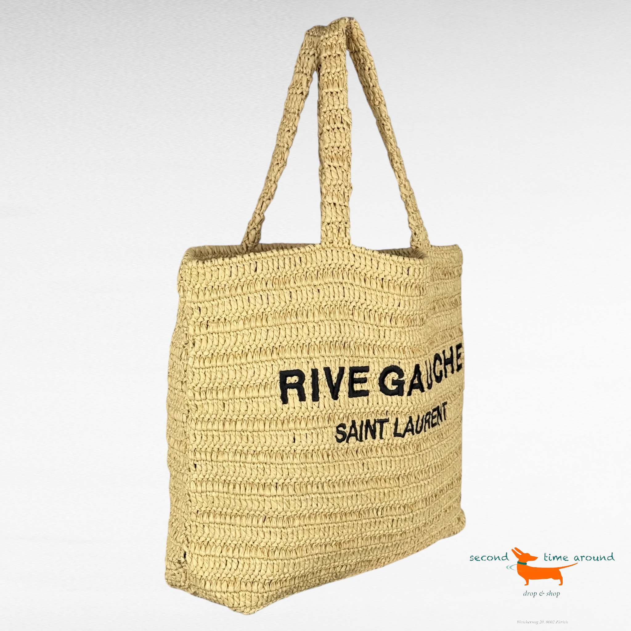 Saint Laurent Raffia Bag