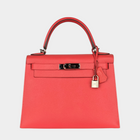 Hermes Kelly II Sellier 28 Epsom Jaipur Red Bag
