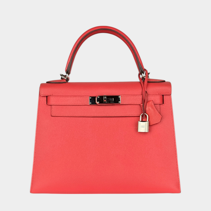 Hermes Kelly II Sellier 28 Epsom Jaipur Red Bag