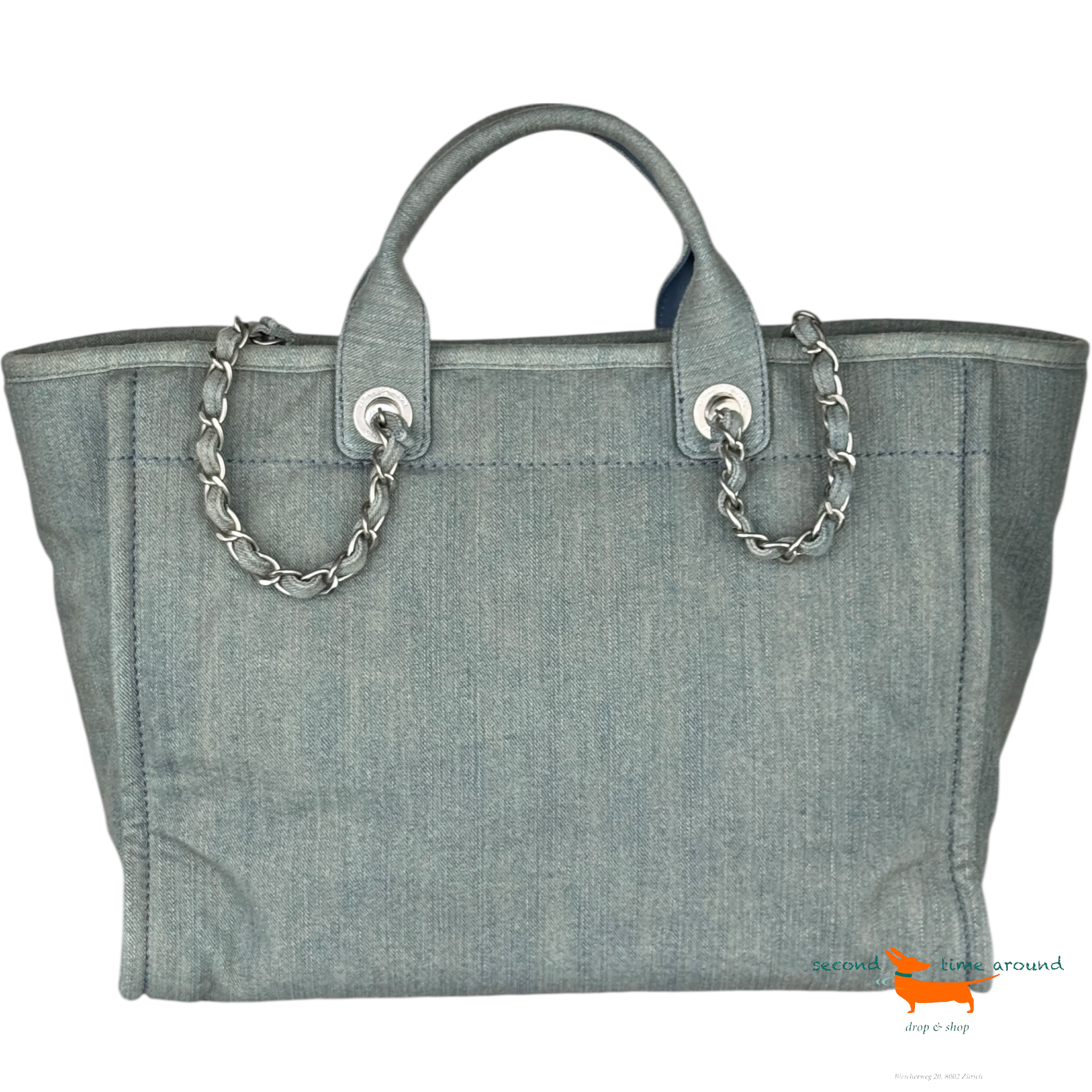 Chanel Deauville Denim Tote Bag