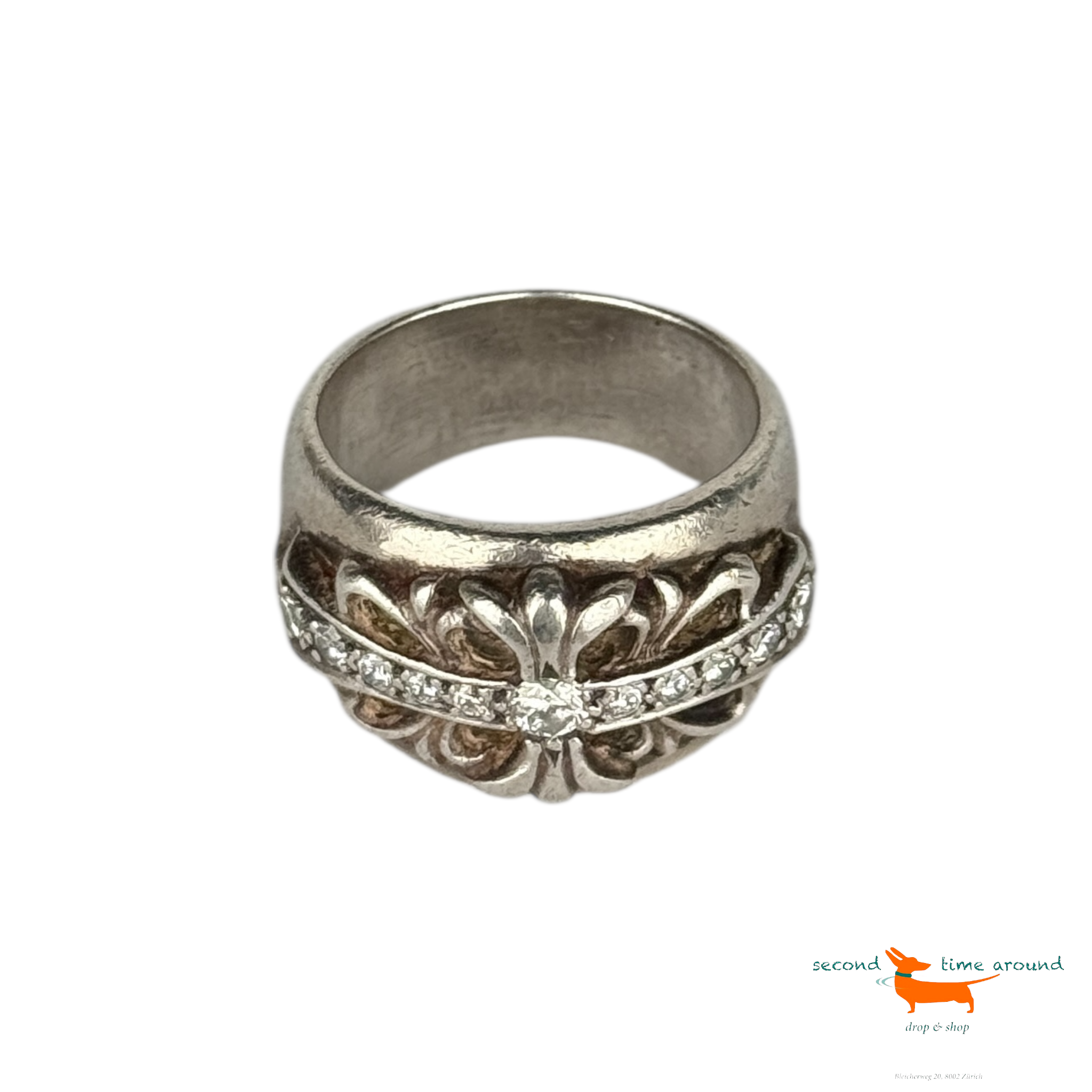Chrome Hearts Ring with Diamonds 1992
