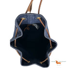 Hermes Blue Matelot Tote Bag in  Cotton and Leather