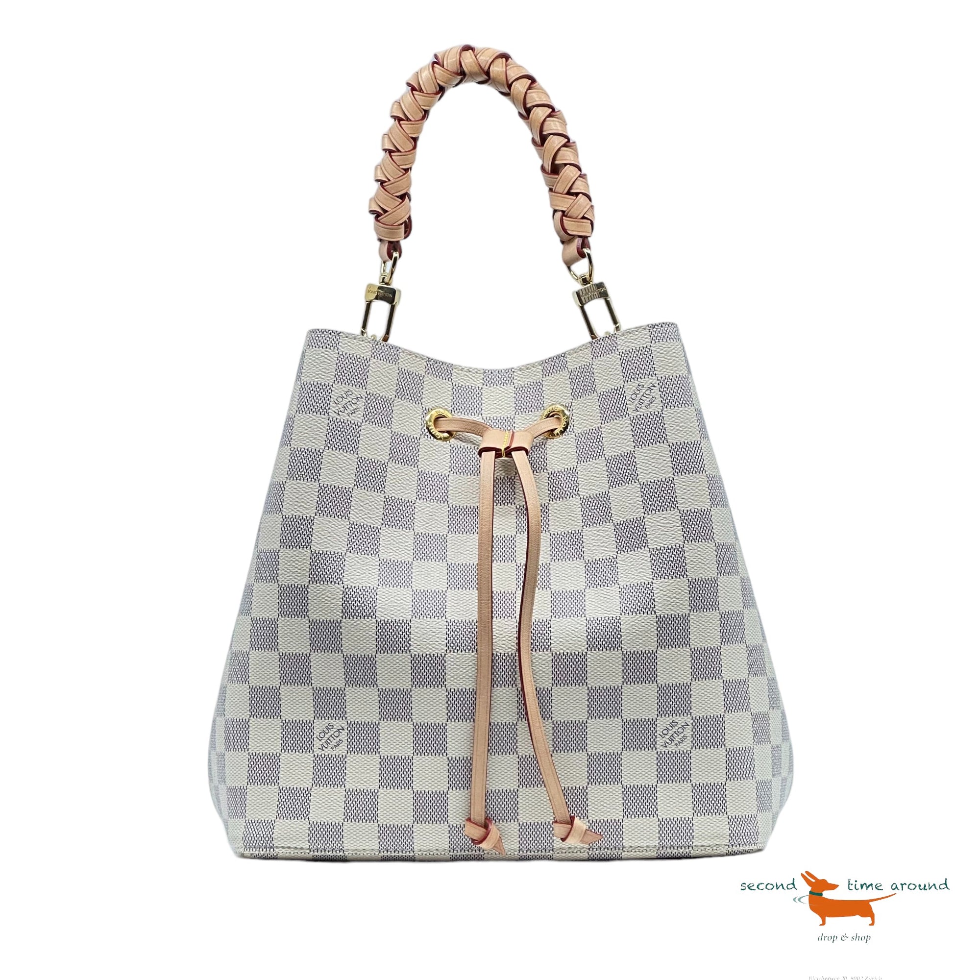 Louis Vuitton Neo Noe MM Damier Azur Canvas Bag