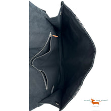 Hermes Black Toile Canvas Herline Messenger Bag