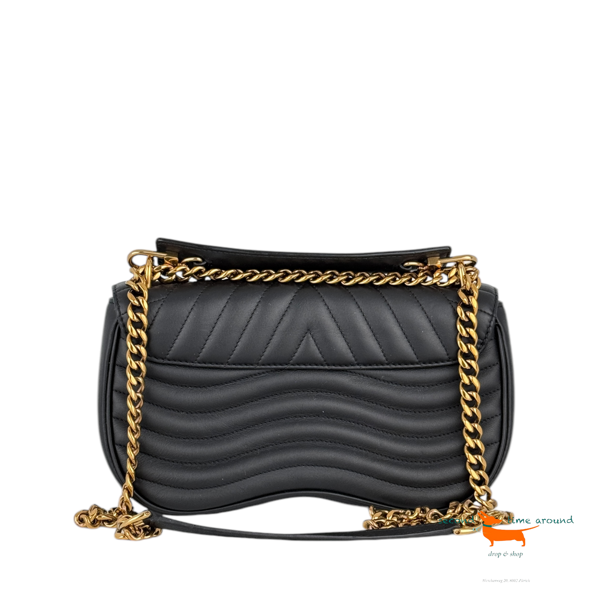 Louis Vuitton New Wave Chain Bag MM Black