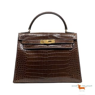 Hermes Kelly Vintage 28 Croco Bag