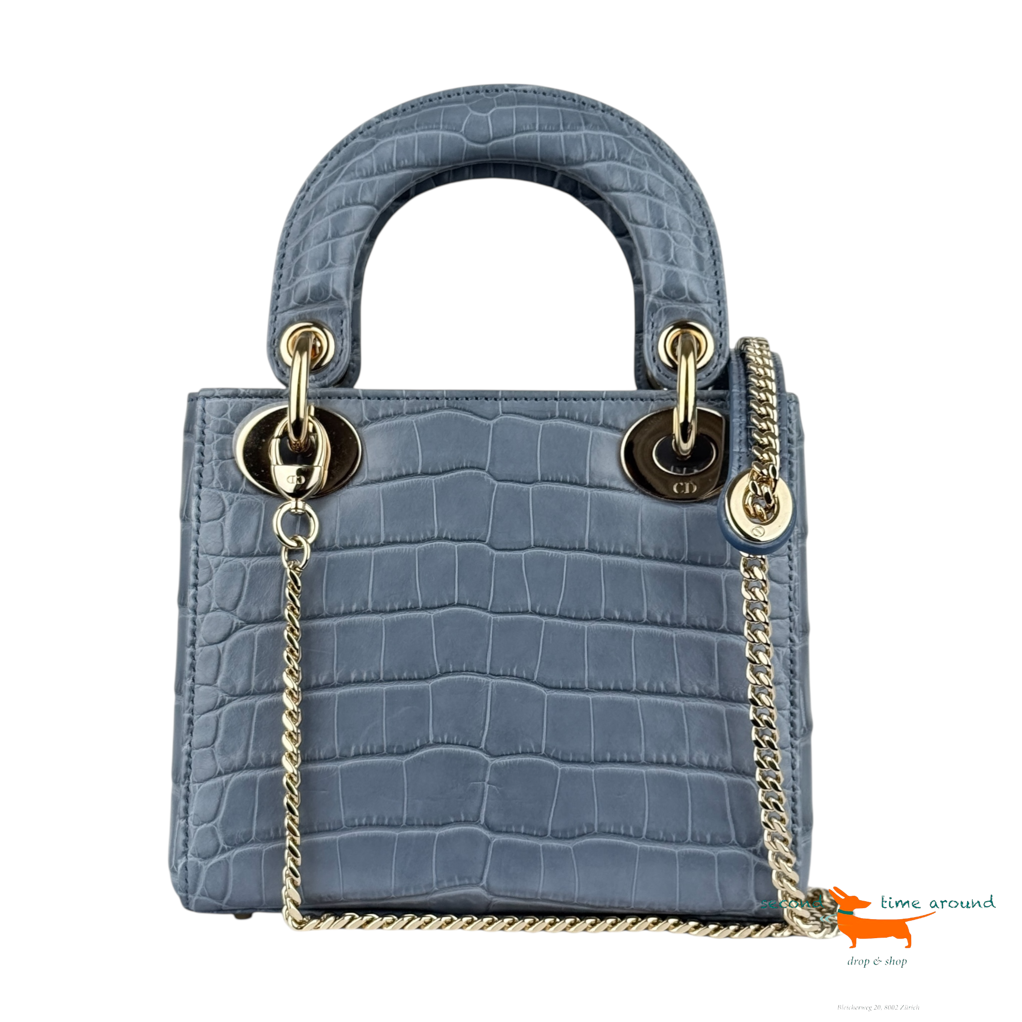 Christian Dior Lady Dior Crocodile Bag