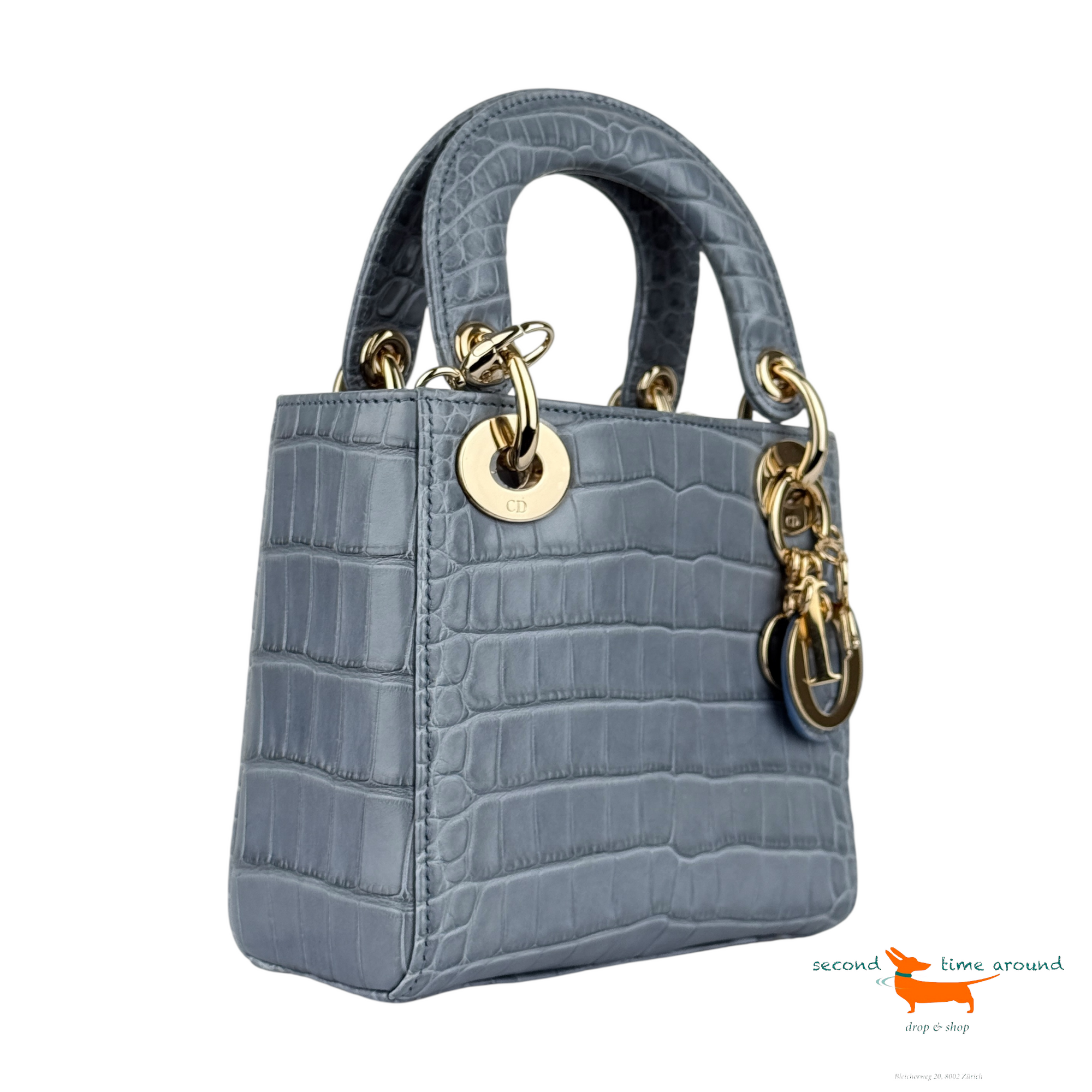 Christian Dior Lady Dior Crocodile Bag