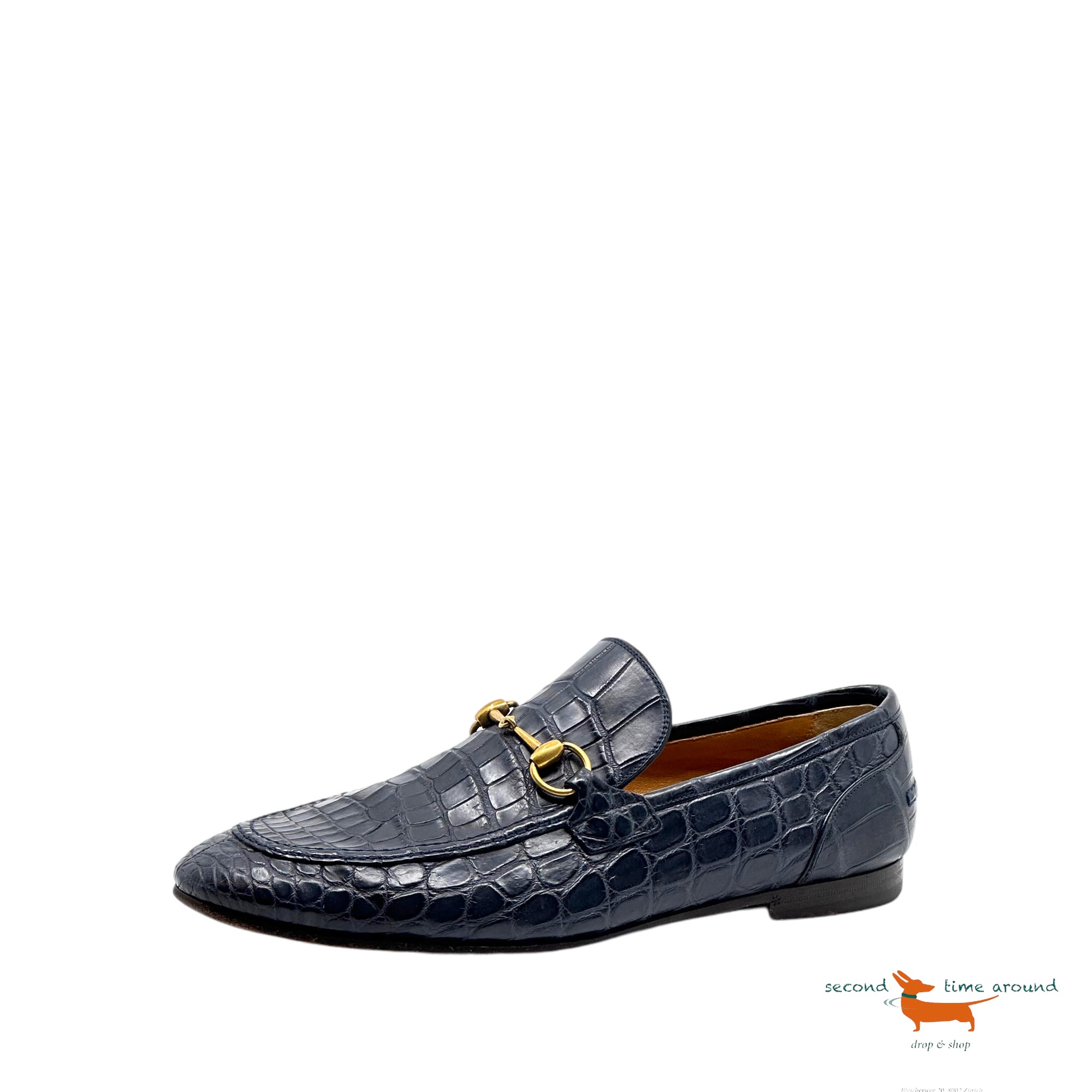 Gucci Jordaan Crocodile Loafer