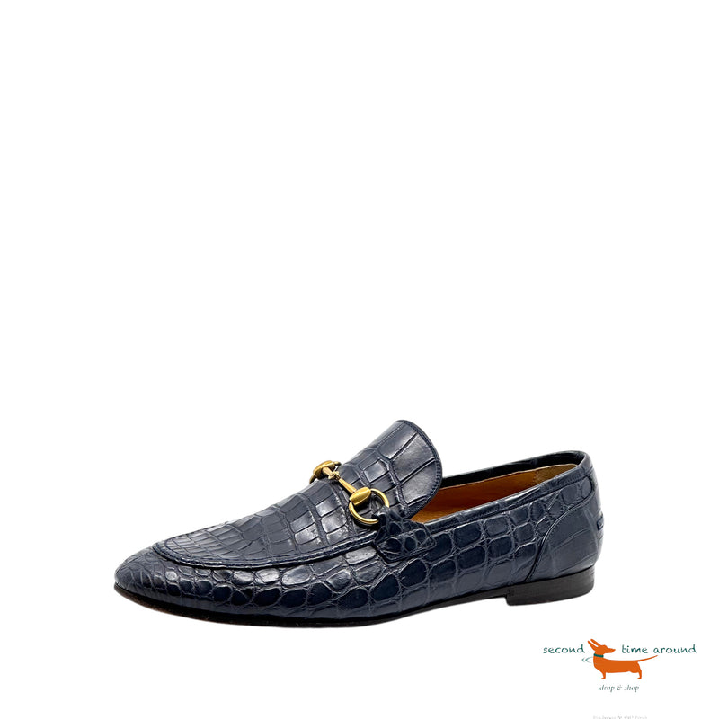 Gucci Jordaan Crocodile Loafer