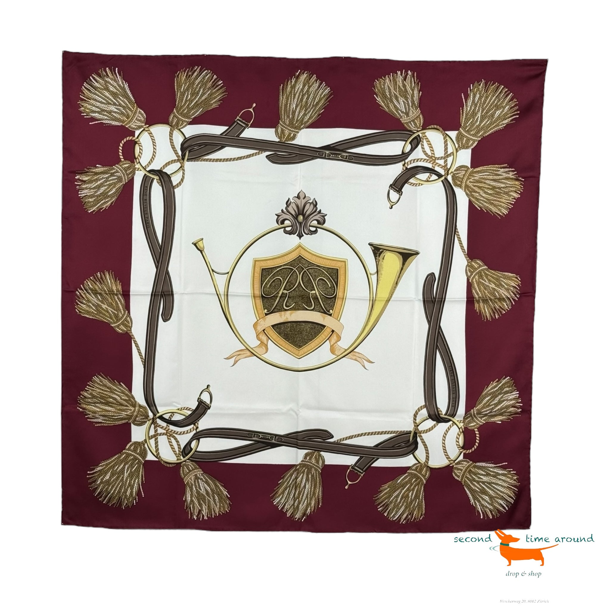 Renè Reveur paris 90 cm silk scarf