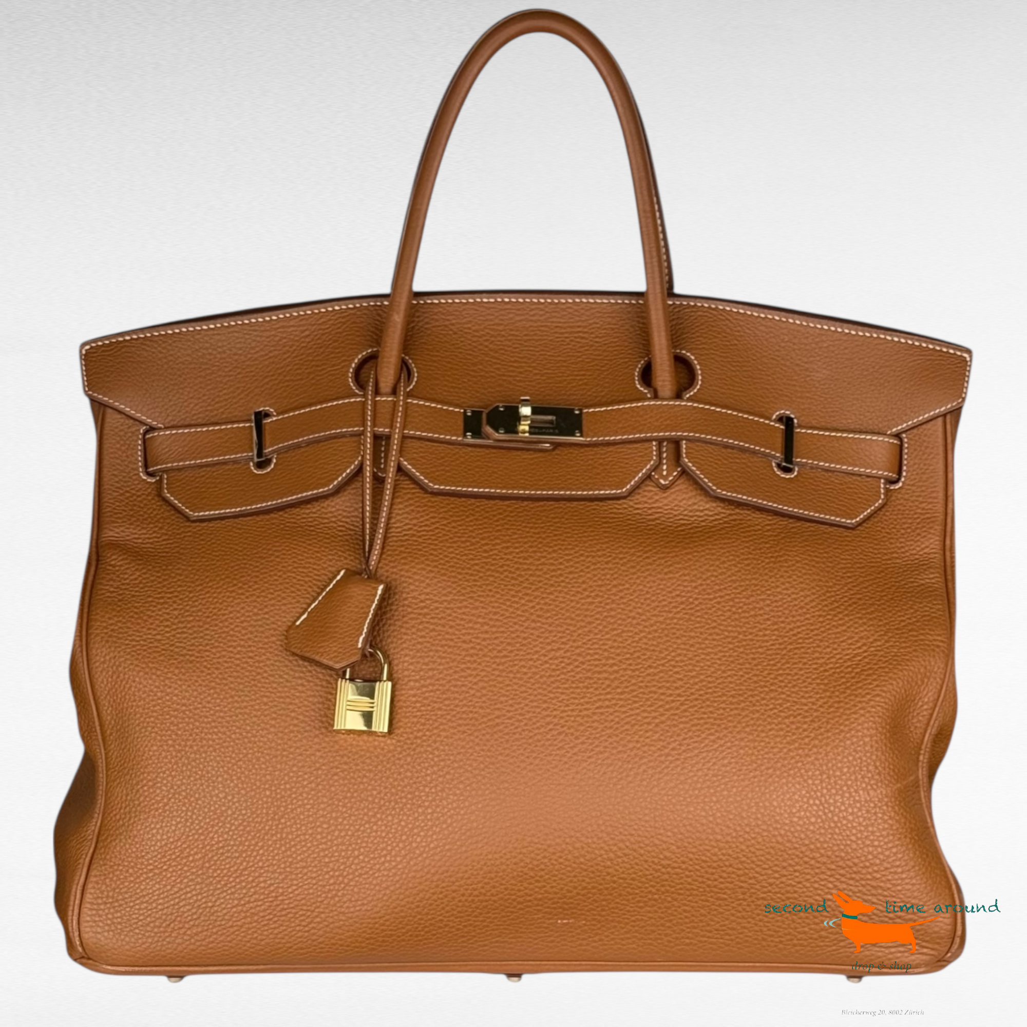 Birkin Birkin 50 Gold Bullcalf Skin Bag
