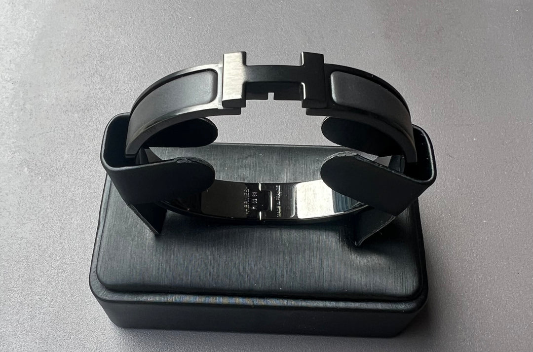 Hermes Clic H Black Bracelet