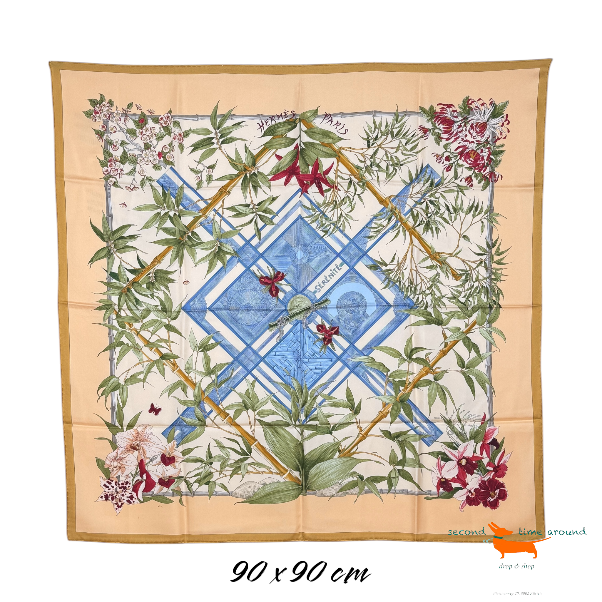 Hermes Silk Scarf Sérénité