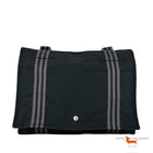 Hermes Black Toile Canvas Herline Messenger Bag
