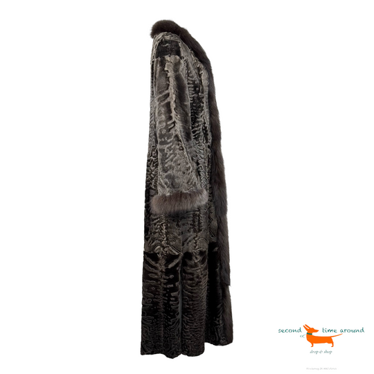 Astrakhan Reversibel Coat with Fox