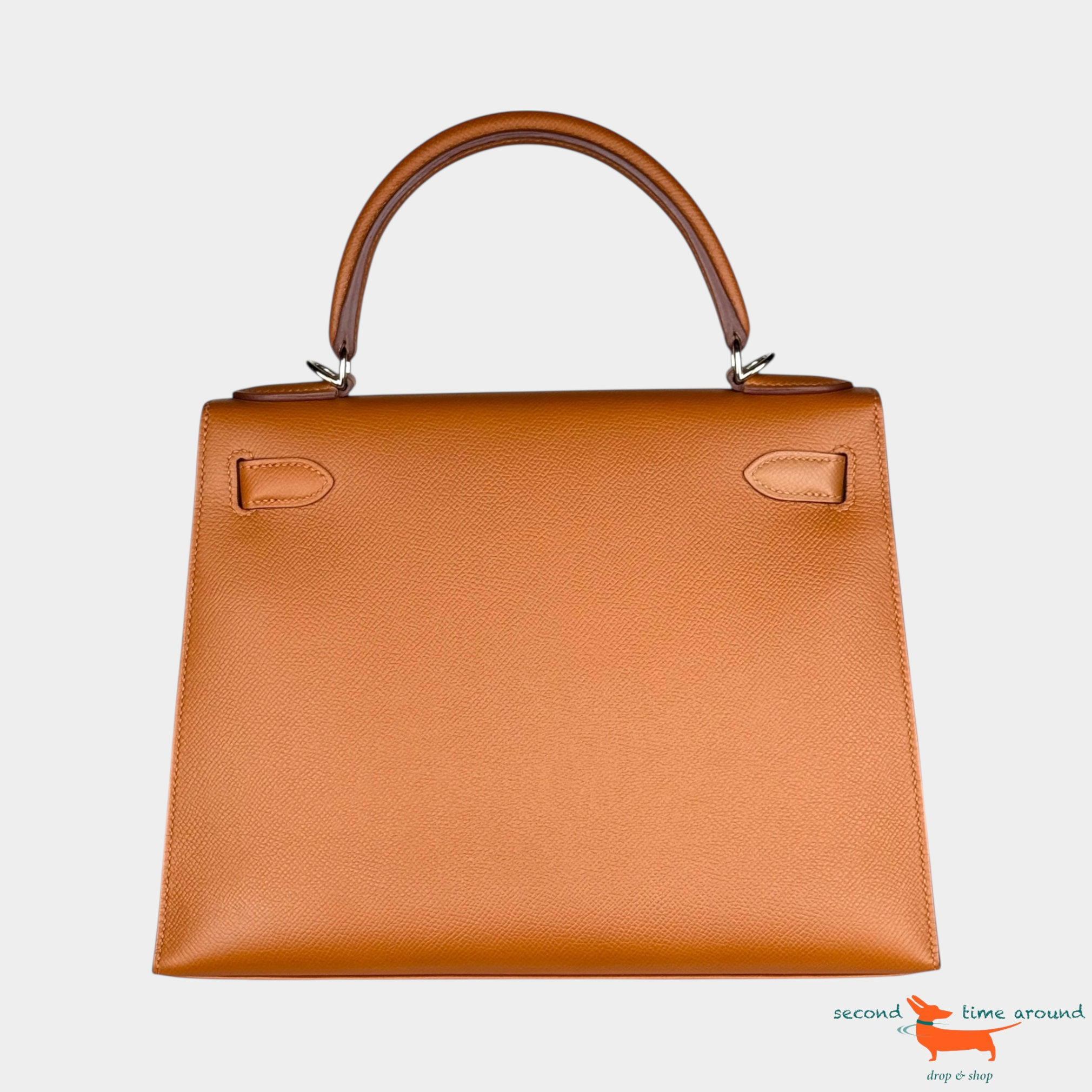 Hermes Kelly II Sellier 28 Lettre H Epsom Gold Bag