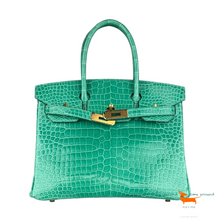 Hermes Birkin 30 Vert Jade Porosus Crocodile Limited Edition Bag
