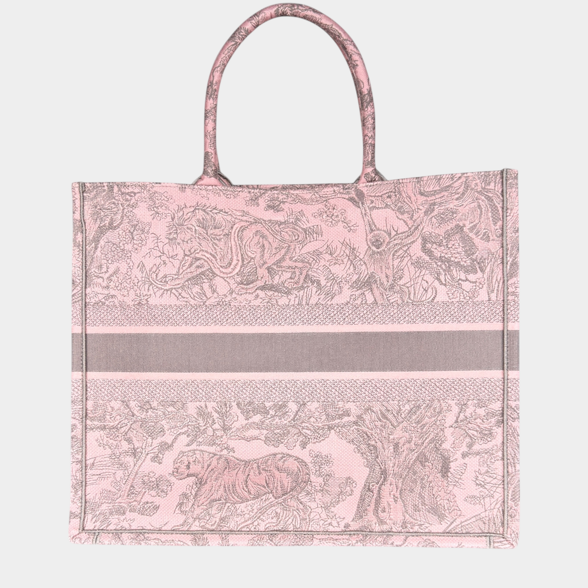 Christian Dior Large Dior Book Tote Toile de Jouy Pink