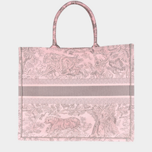 Christian Dior Large Dior Book Tote Toile de Jouy Pink