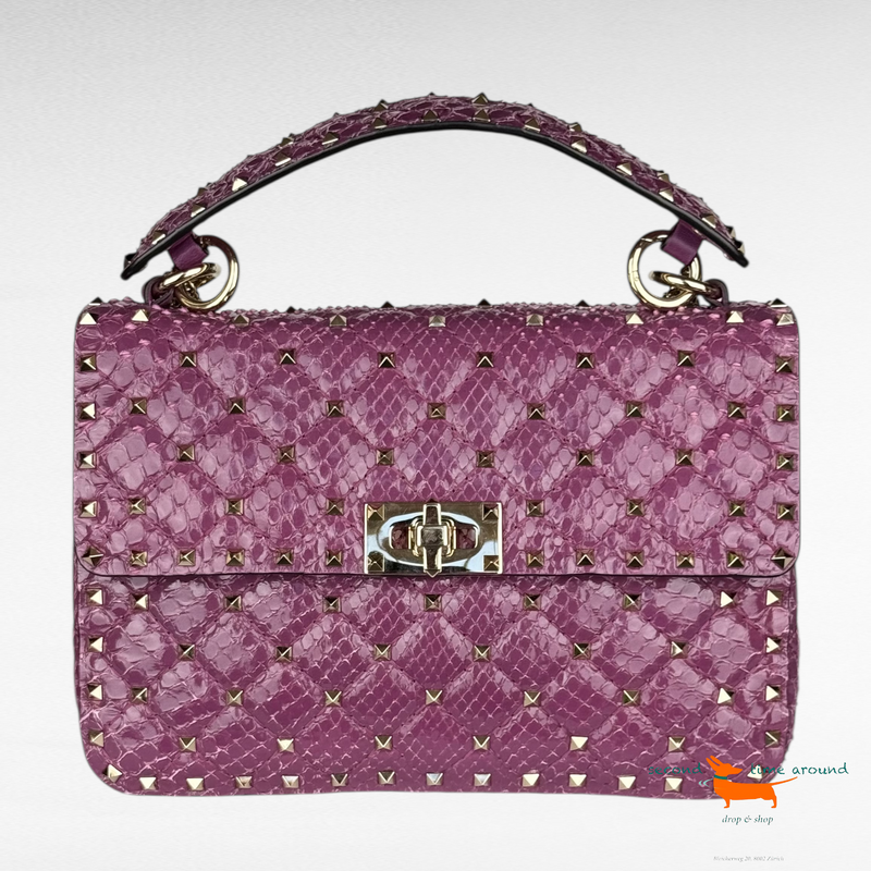 Valentino Rockstud Python Bag