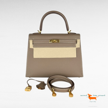 Hermes Kelly II Sellier 25 Veau Epsom 18 Etoupe Bag