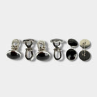 Tom Ford White Gold and Onyx Cufflinks and Shirt Studs