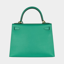 Hermes Kelly II Sellier 28 Epson Green Bag