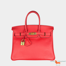 Hermes Birkin 25 Veau Swift Rouge Tomate Bag