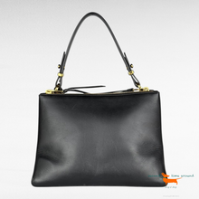 Prada Calfskin Small Deux Shoulder Bag Black