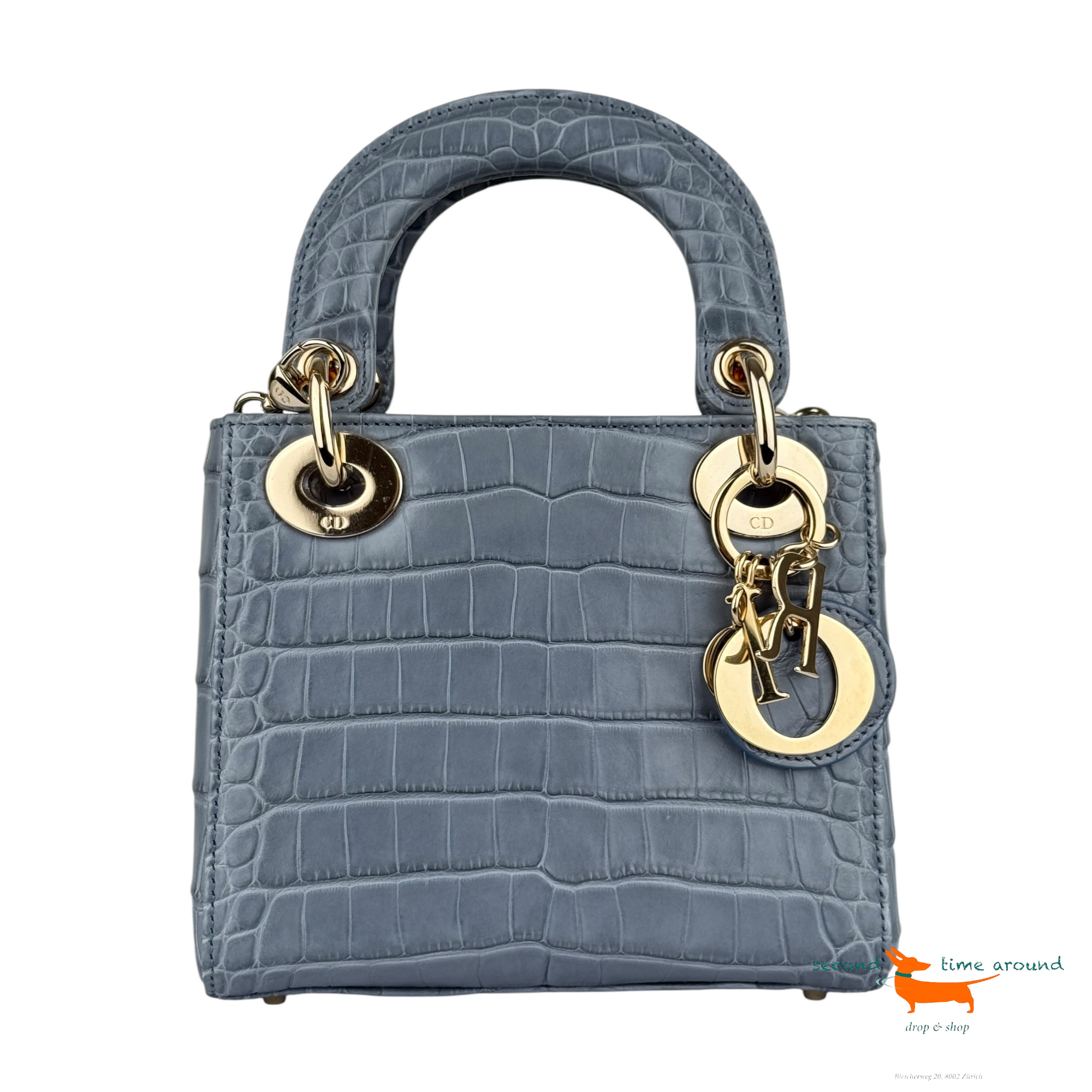 Christian Dior Lady Dior Crocodile Bag