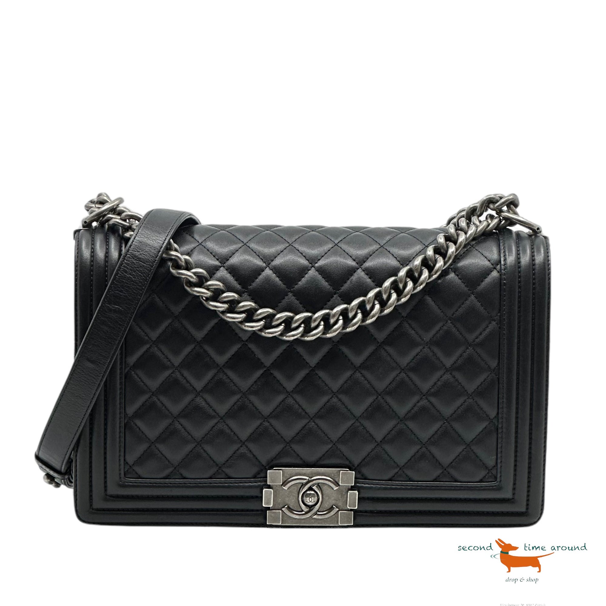 Chanel Boy Flap Quilted Calfskin Bag