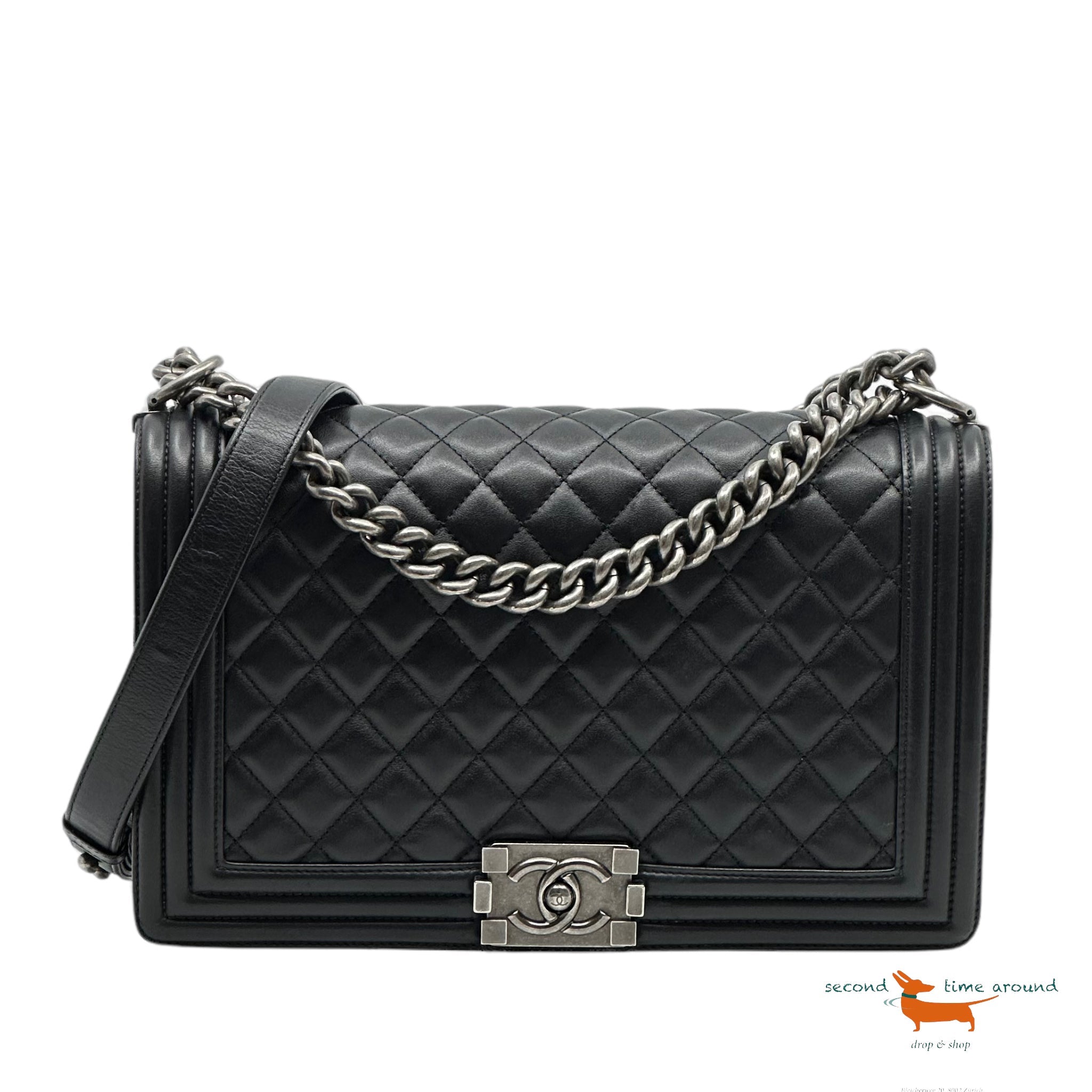 Chanel Boy Flap Quilted Calfskin Bag