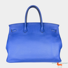 Hermes Birkin Clémence Blue 35 Bag