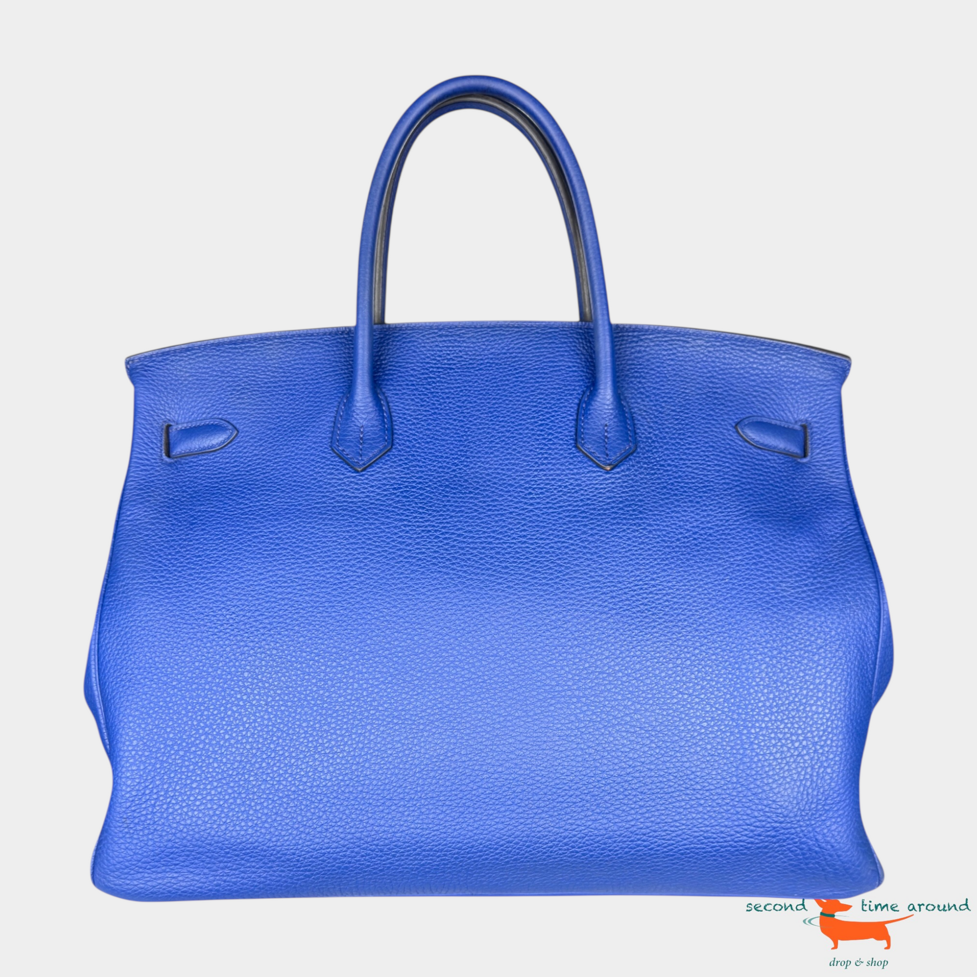 Hermes Birkin Clémence Blue 35 Bag