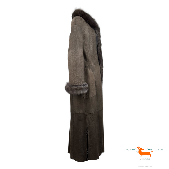 Astrakhan Reversibel Coat with Fox