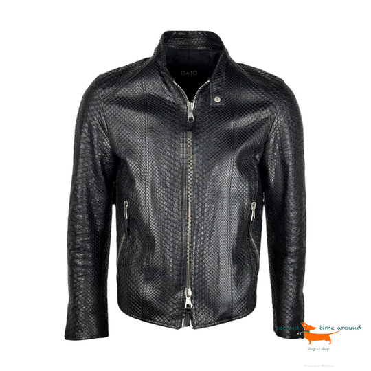 Gaito Python Leather Jacket