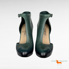 Chanel Crystal Heels from 2012 Runway Dark Green