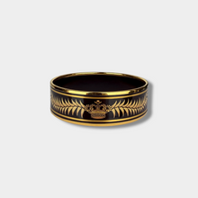 Hermes Vintage Enamel Tiger Bracelet From the 1997 Collection 18K Yellow Gold-Plated & Enamel
