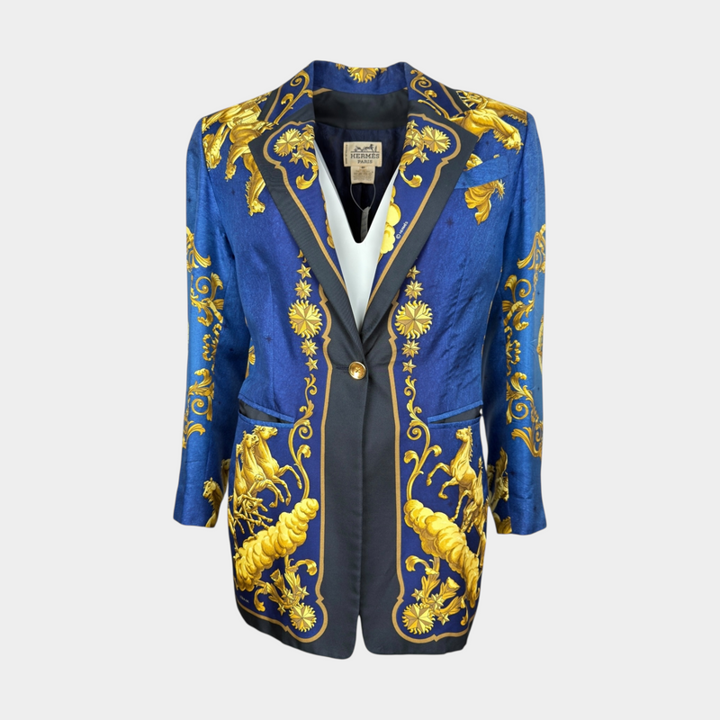 Hermes 1970's Vintage Silk Jacket