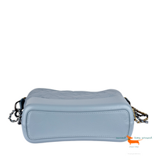 Chanel Aged Calfskin Quilted Medium Gabrielle Hobo Light Blue Bag