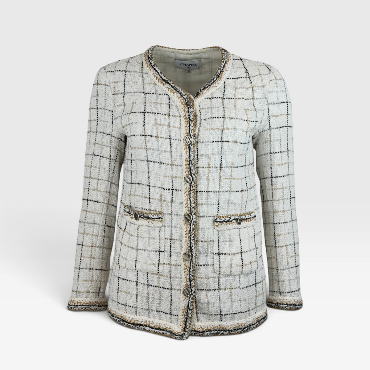 Chanel Cocobot Lamé Tweed Jacket from the Spring/Summer 2017 Collection