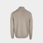 Brioni Cashmere Cardigan with Leather Trim