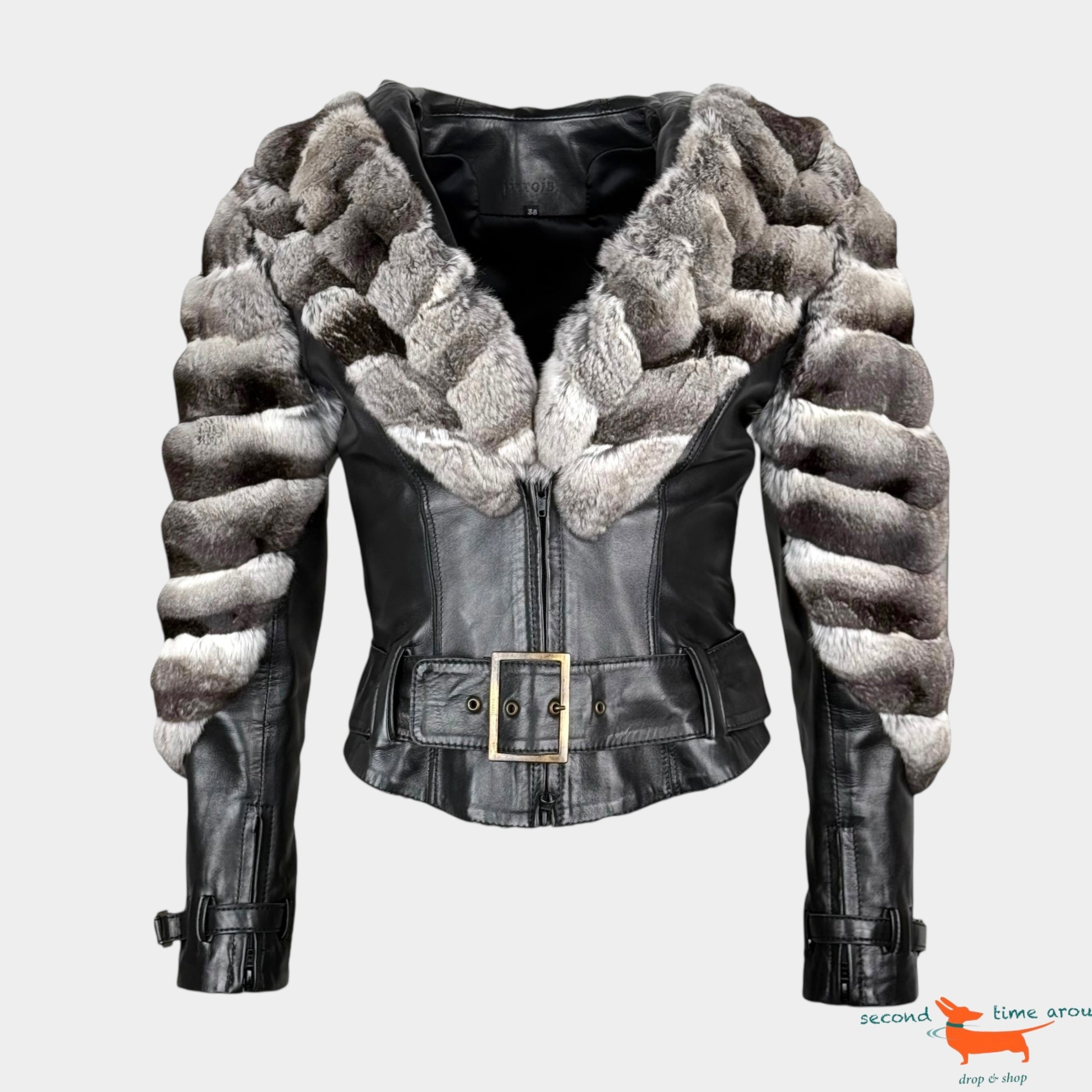 Jitrois Leather Jacket with Chinchilla