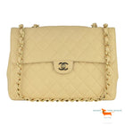 Chanel CC Gesteppte Jumbo Classic Kaviar Leder Bag