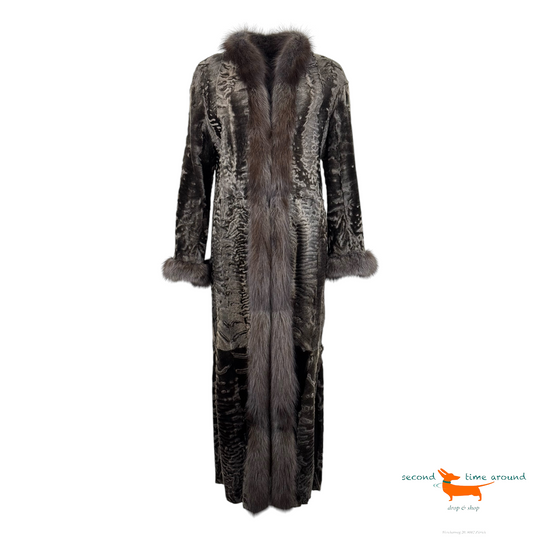 Astrakhan Reversibel Coat with Fox